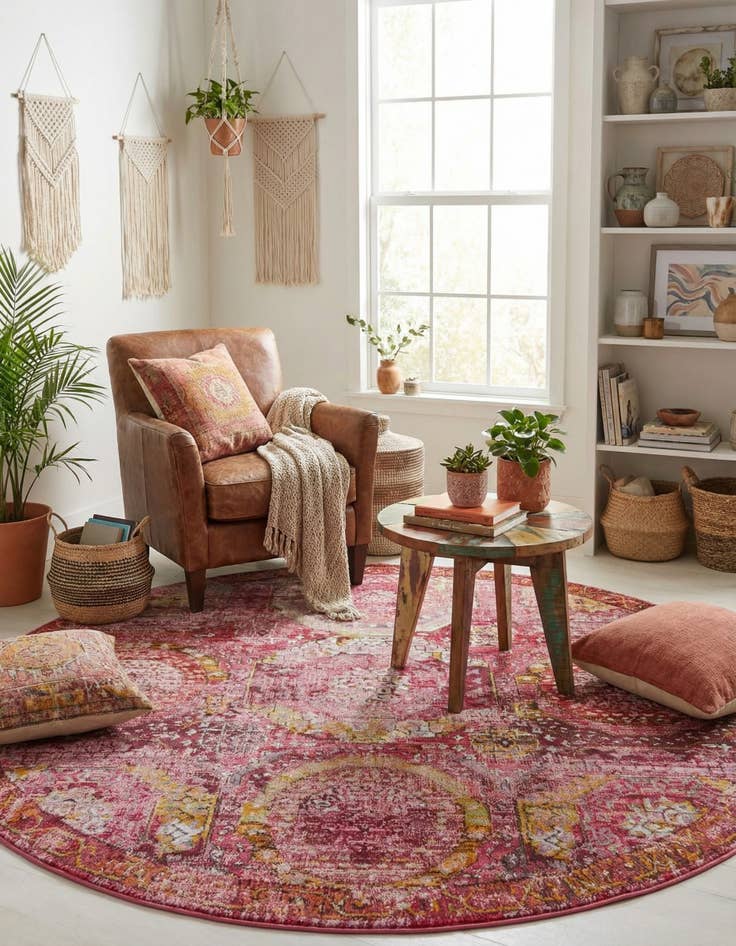 Detail image of  7' x 7' Santiago Round Rug