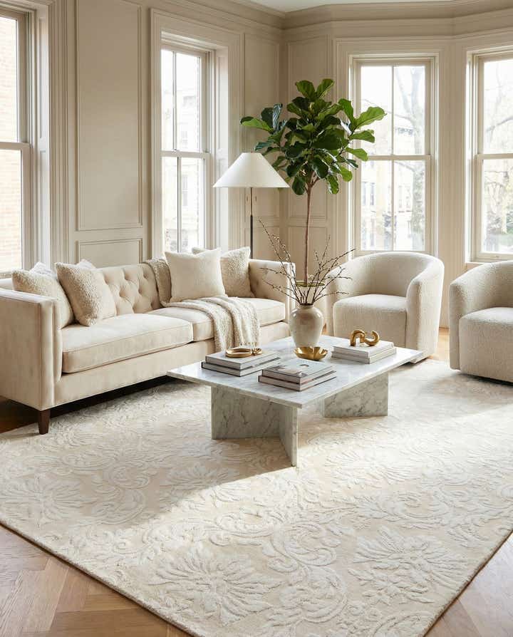 6' 9 x 9' 11 Hand Knotted Darya Wool Rug