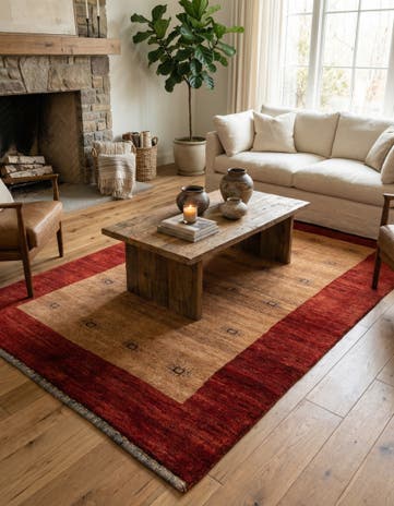 4' 2 x 6' 3 Gabbeh Rug