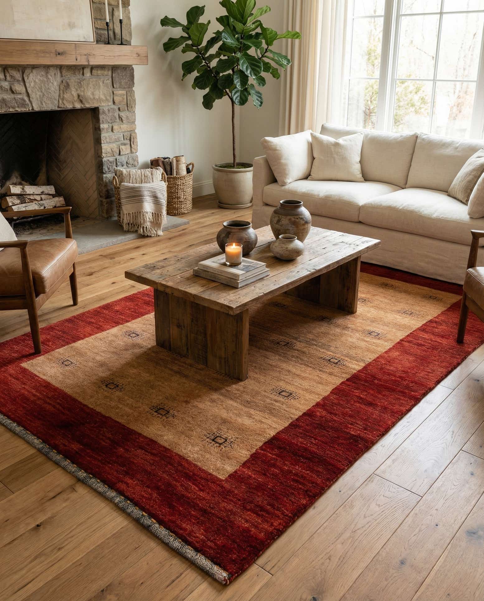 4' 2 x 6' 3 Gabbeh Rug