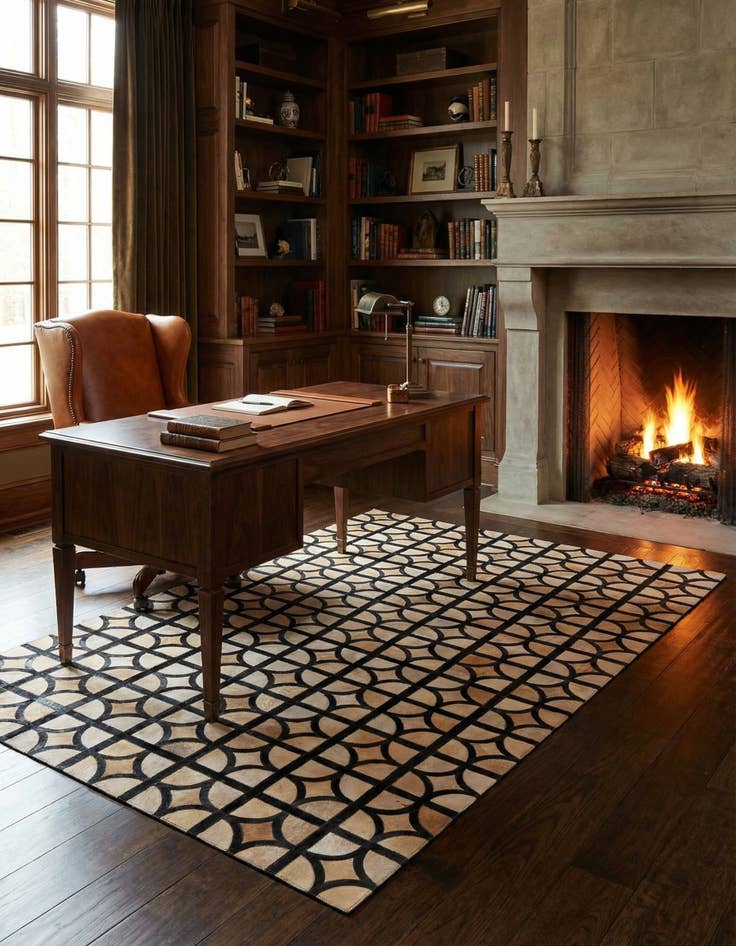 Detail image of  5' x 7' 10 Cowhide Rug