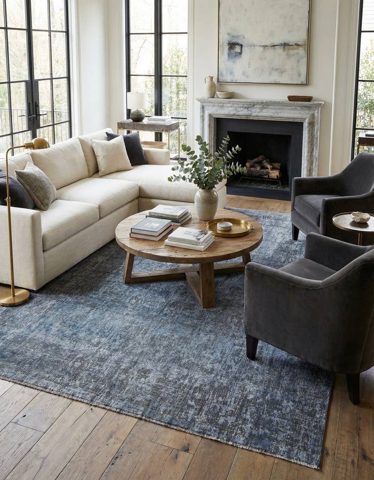 Detail image of 9' 2 x 12' 9  Hand Knotted Ultra Vintage Persian Wool Rug