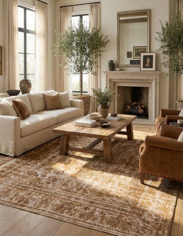 9' x 11' 9 Hand Knotted Ultra Vintage Persian Wool Rug