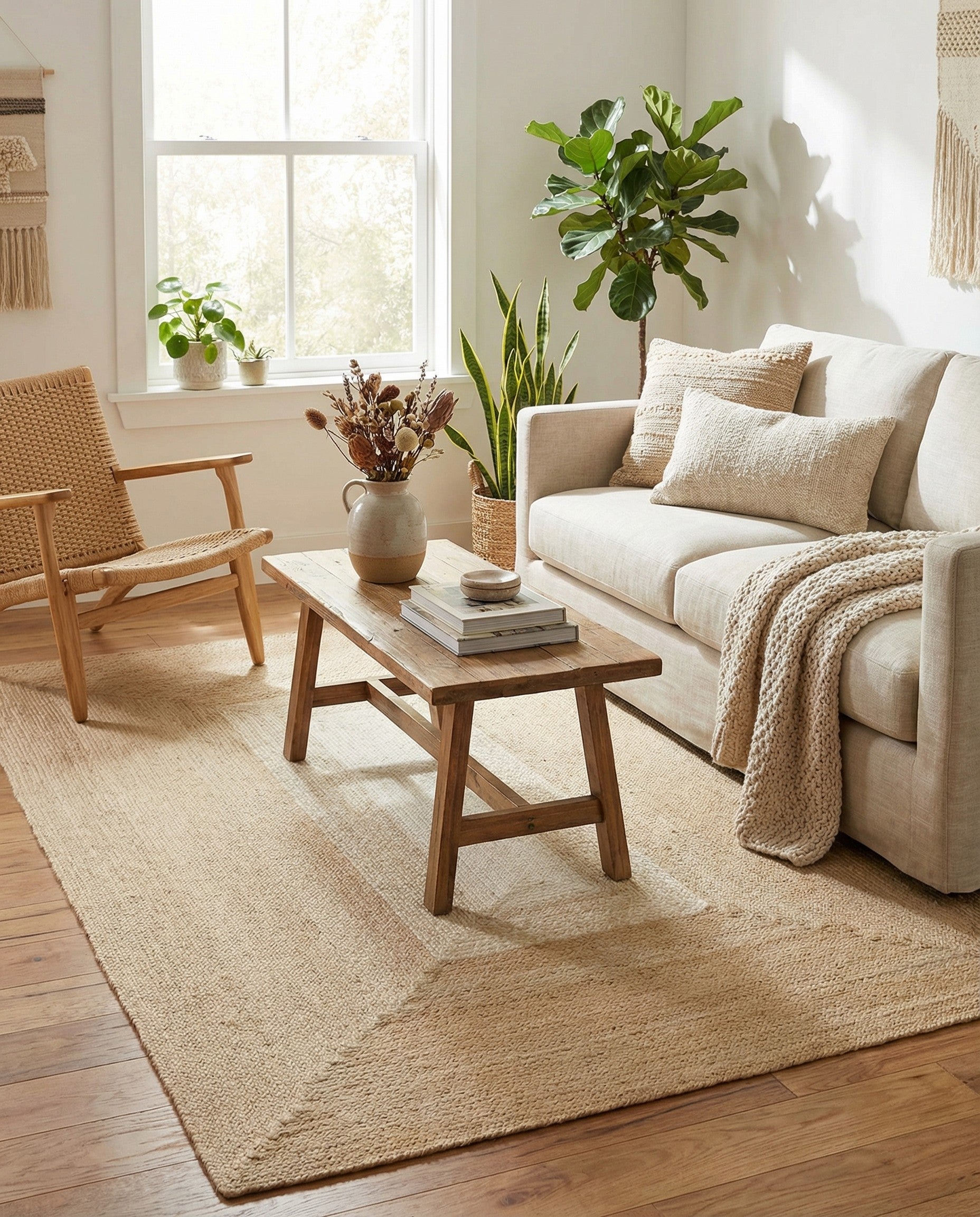  5' 1 x 8'  Hand Hand Braided Wool Rug