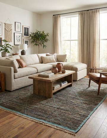 7' 9 x 10' 7 Hand Knotted Moroccan Wool Rug