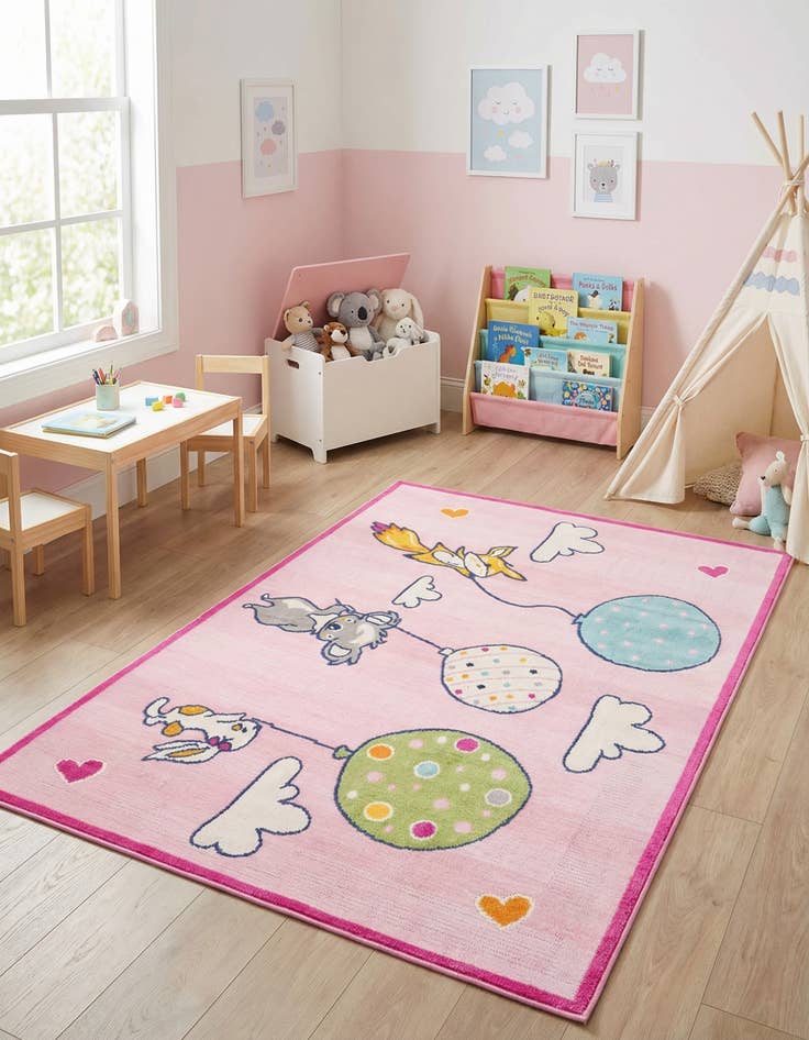 Detail image of 5' 3 x 7' 7  Washable  Indoor / Outdoor Rug