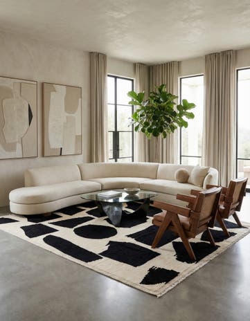 8' 2 x 10' 4 Hand Knotted Beni Marok Rug