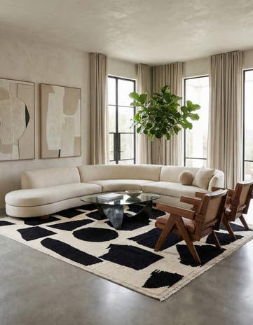 8' 2 x 10' 4 Hand Knotted Beni Marok Rug