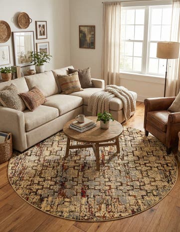 7' x 7' Saturn Round Rug