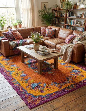 Orange Calypso Rug