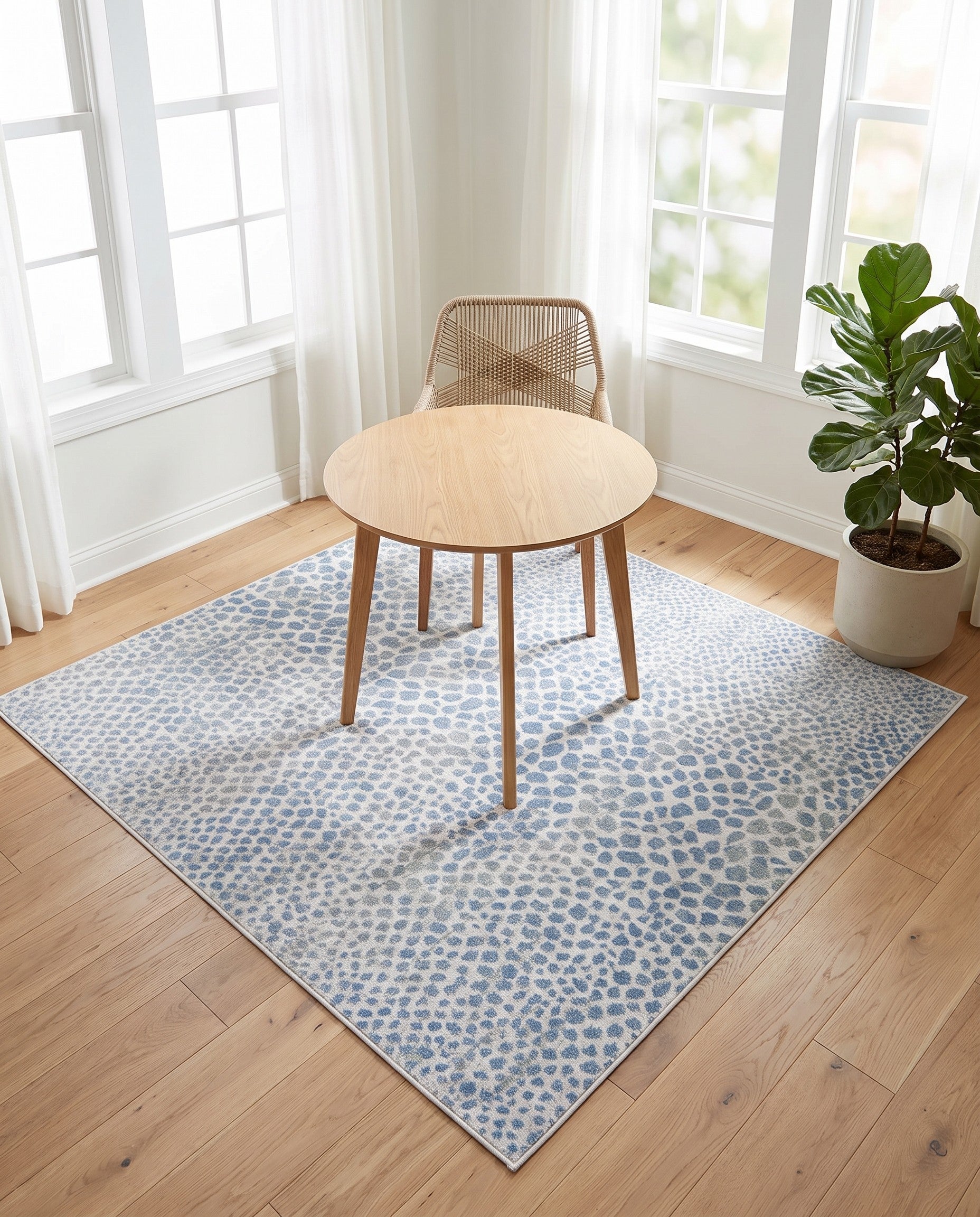 5' 3 x 5' 3 Kamala Washable Square Rug