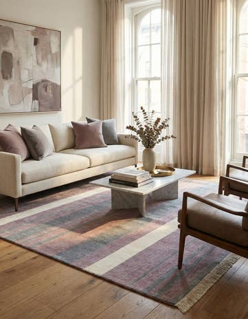 4' 11 x 6' 8 Hand Knotted Darya Wool Rug