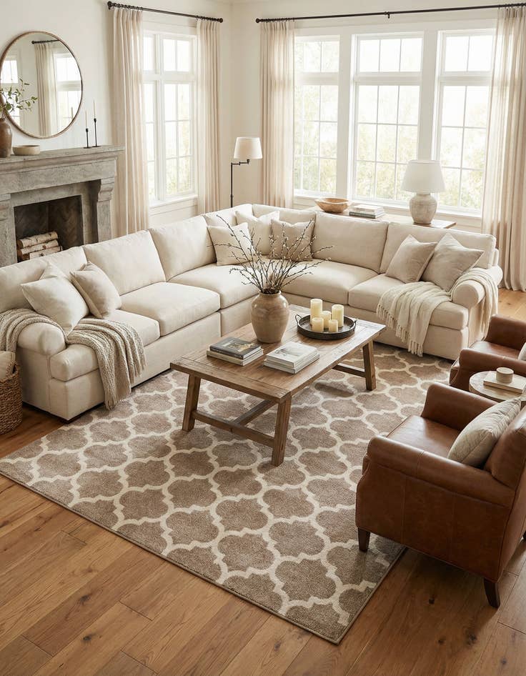 Detail image of  8' x 15' 6 Lattice Rug