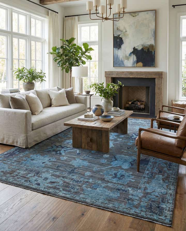 9' x 12' 2 Hand Knotted Oushak Wool Rug