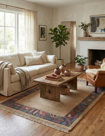 3' 11 x 5' 9 Hand Knotted Nepal Wool Rug