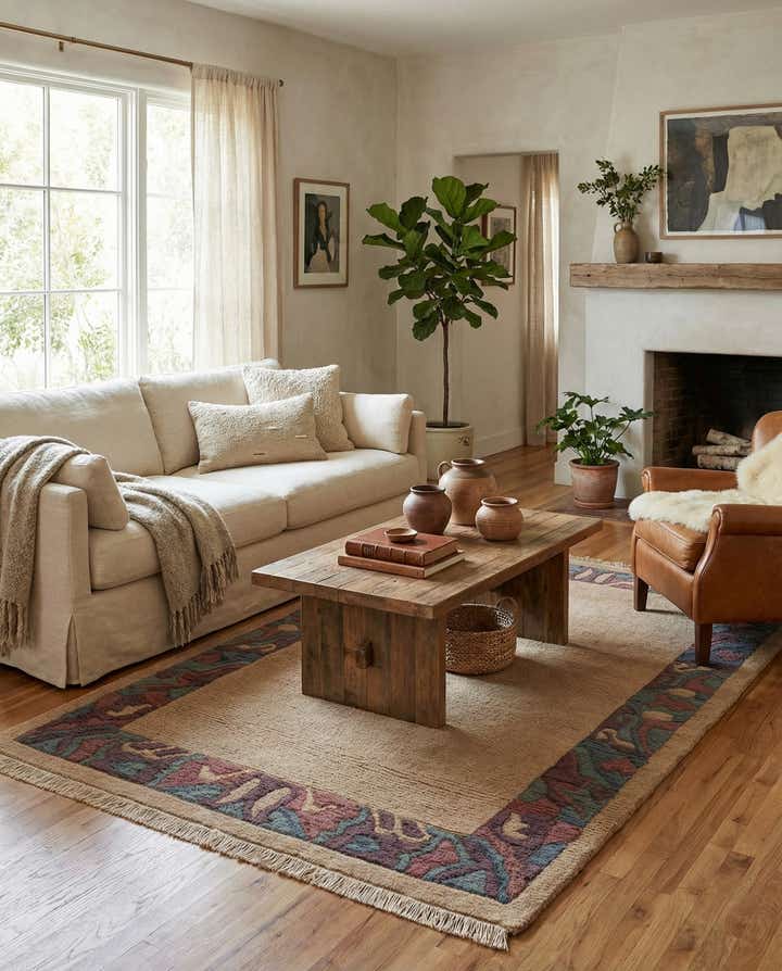 3' 11 x 5' 9 Hand Knotted Nepal Wool Rug