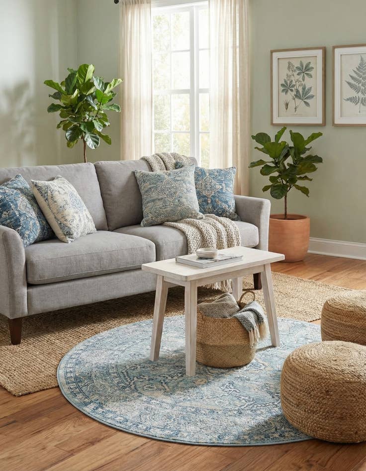 Detail image of  4' x 4' Newport Round Rug