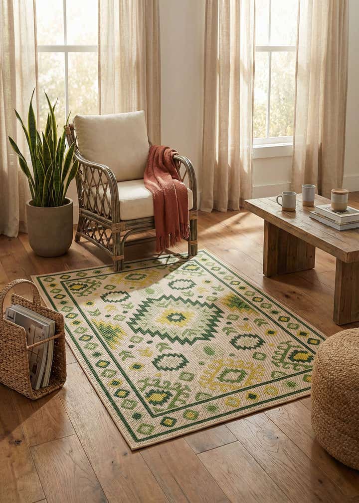 4' x 6' Easy-Clean Baja Indoor / Outdoor Rug