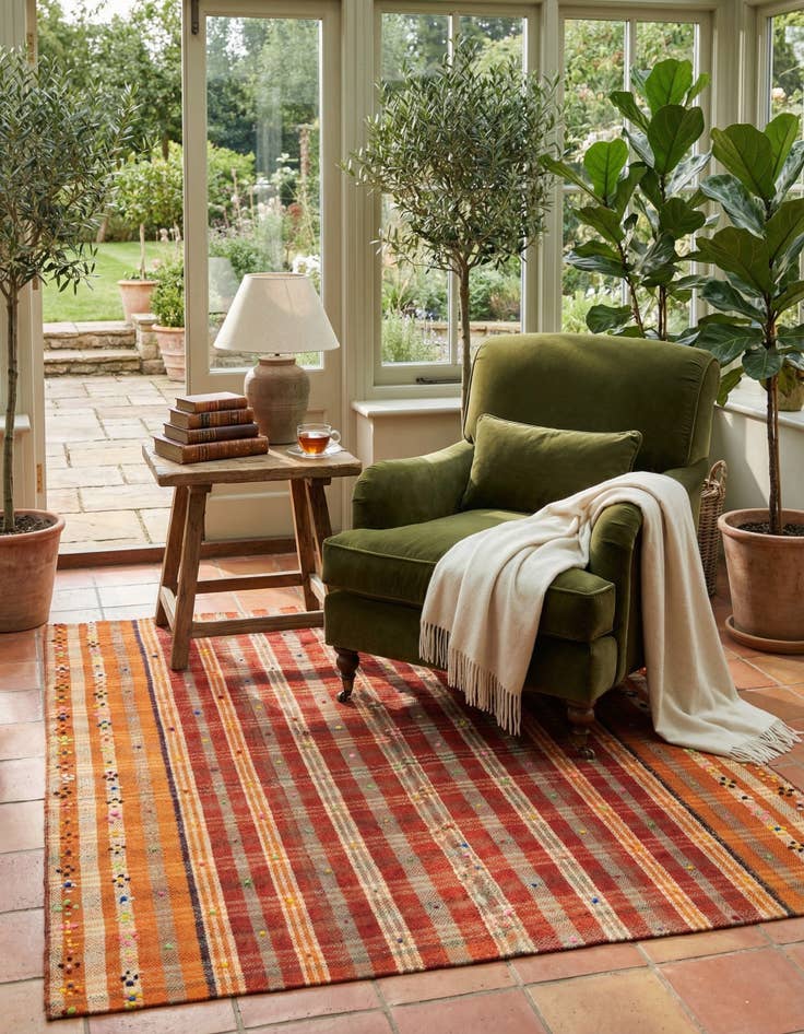 Detail image of  5' 5 x 6' 3 Jajim Rug