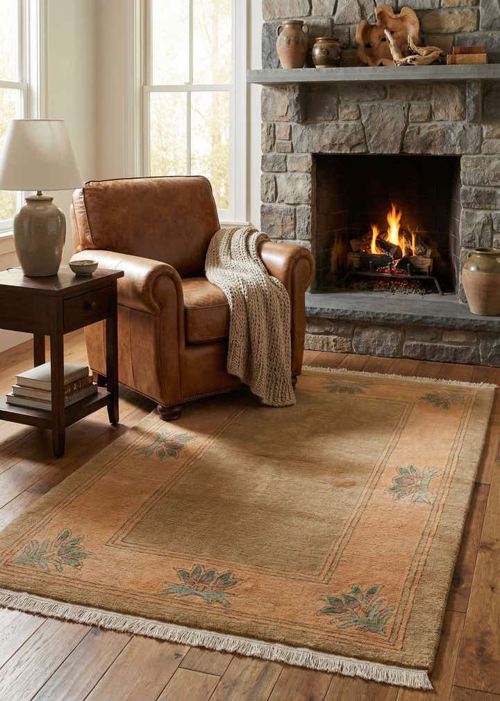 3' 2 x 5' 2 Hand Knotted Tibet Wool Rug