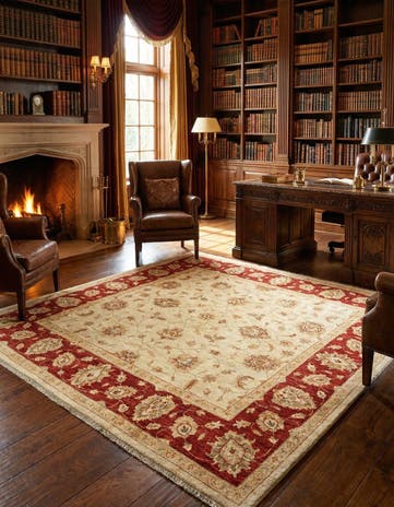 6' 6 x 6' 9 Kaizar Wool Square Rug