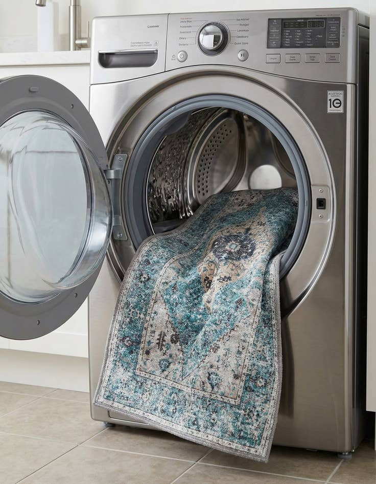 Detail image of 2' x 8'  Washable Yara Runner Rug