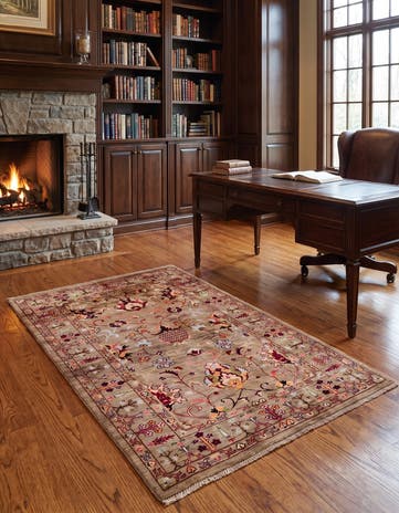 3' 11 x 5' 10 Hand Knotted Ariana Ziegler Rug
