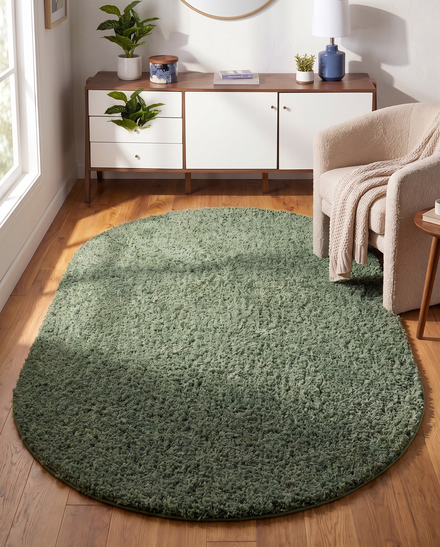 5' x 8' Everyday Shag Oval Rug