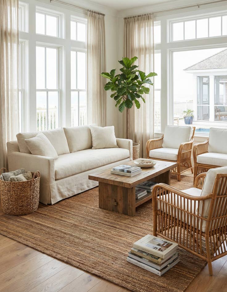 Detail image of 10' x 14' 1  Hand Woven Palm Beach Jute Rug