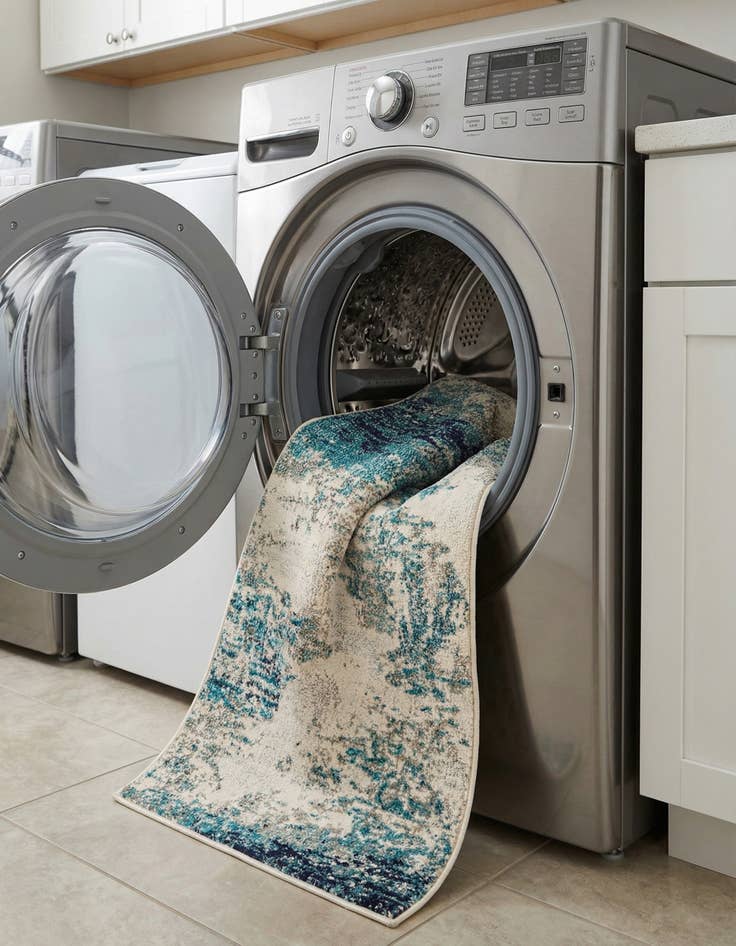 Detail image of  2' x 8'  Washable Vivid Runner Rug