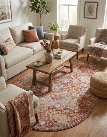 5' 3 x 8' Lola Oval Rug