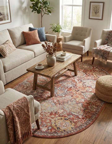 5' 3 x 8' Lola Oval Rug