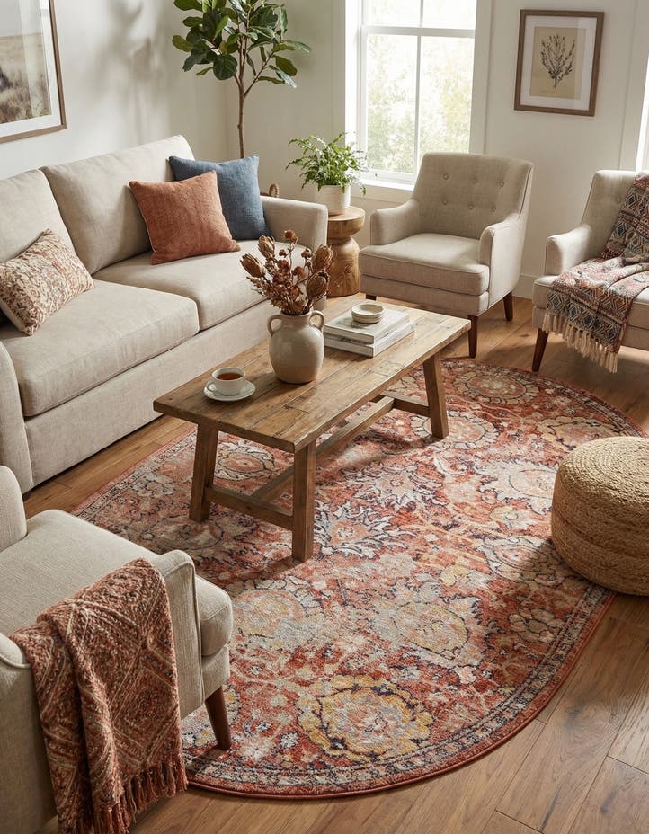 5' 3 x 8' Lola Oval Rug
