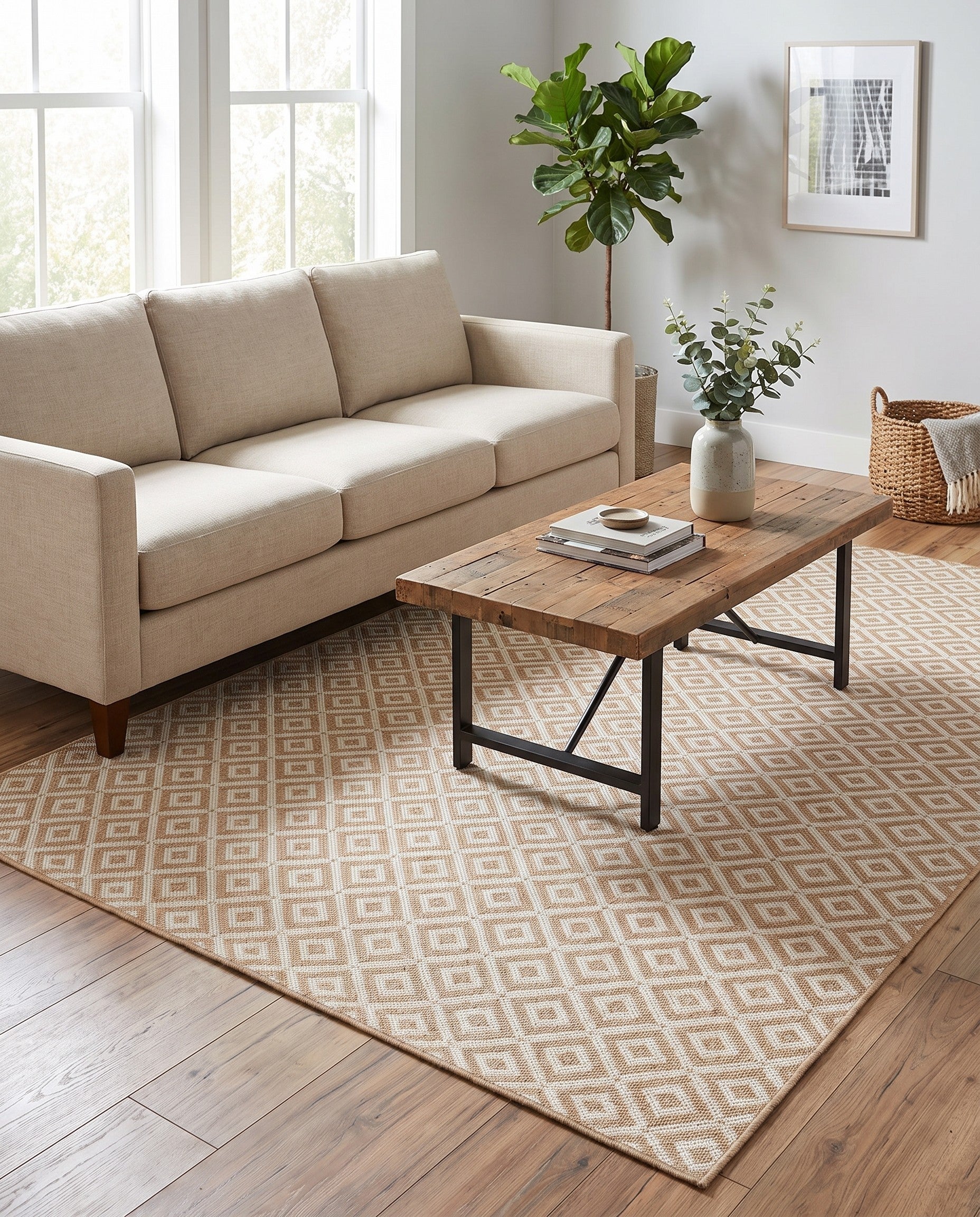 6' x 9' Easy-Clean Jill Zarin Costa Rica Indoor / Outdoor Rug