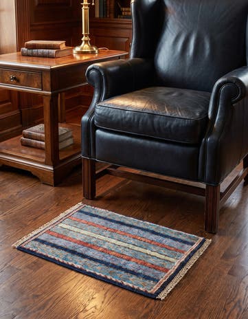 1' 4 x 2' Hand Knotted Ziegler Rug