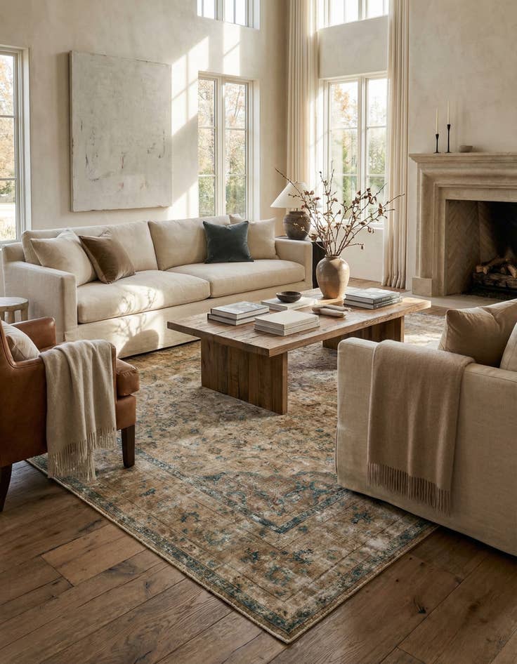 Detail image of 8' 1 x 10' 9  Hand Knotted Ultra Vintage Persian Wool Rug