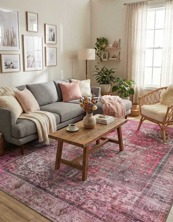 7' 6 x 10' 6 Washable Timeless Rug