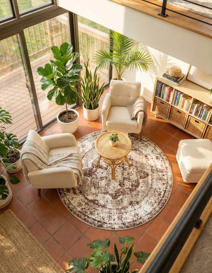 Detail image of  4' x 4' Monte Carlo Round Rug