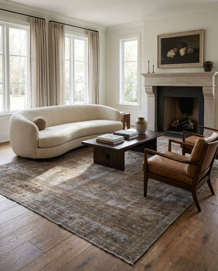 7' 8 x 11' 2 Hand Knotted Ultra Vintage Persian Wool Rug