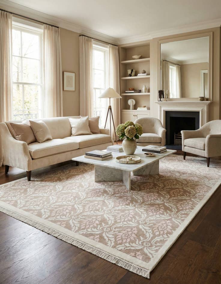 Detail image of 7' 11 x 10' 6  Hand Knotted Darya Wool Rug