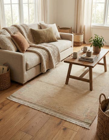 4' x 5' 9 Hand Knotted Tibet Wool Rug