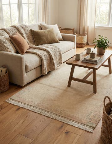 4' x 5' 9 Hand Knotted Tibet Wool Rug