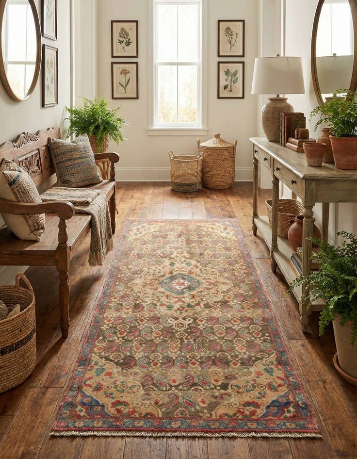 Detail image of 3' 1 x 6' 1 Hamedan Rug