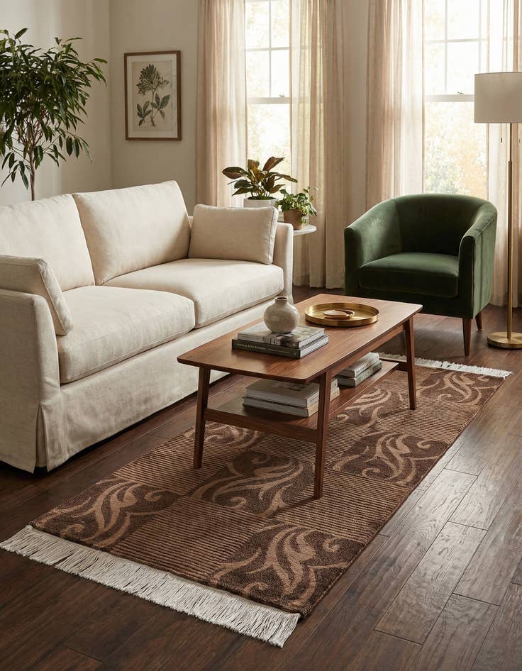 Detail image of 2' 9 x 5' 1  Hand Knotted Darya Wool Rug