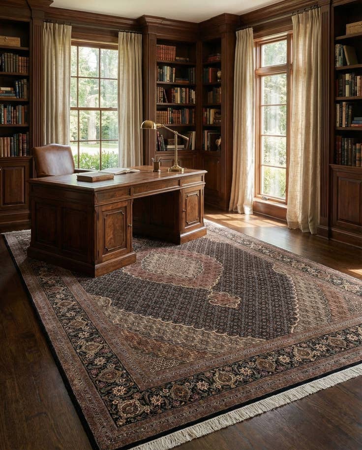 Detail image of 6' 8 x 10' 1 Tabriz Mahi Rug