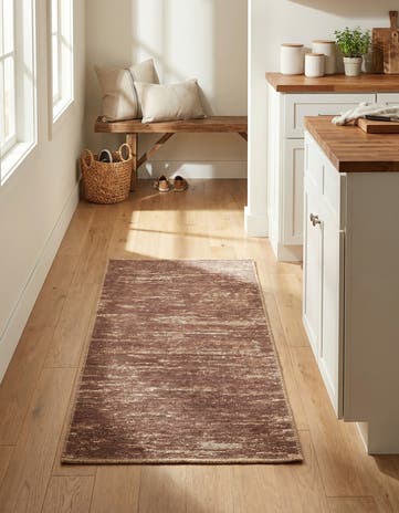 Brown Asha Runner Rug