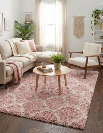 7' 10 x 10' Lattice Shag Rug