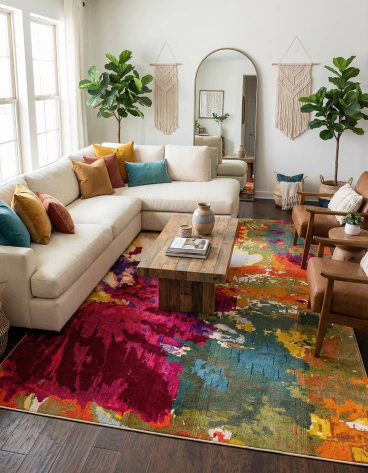 Detail image of 10' 6 x 16' 5  Washable Casablanca Rug