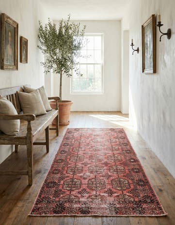 3' x 6' 3 Hand Knotted Ultra Vintage Persian Wool Runner Rug