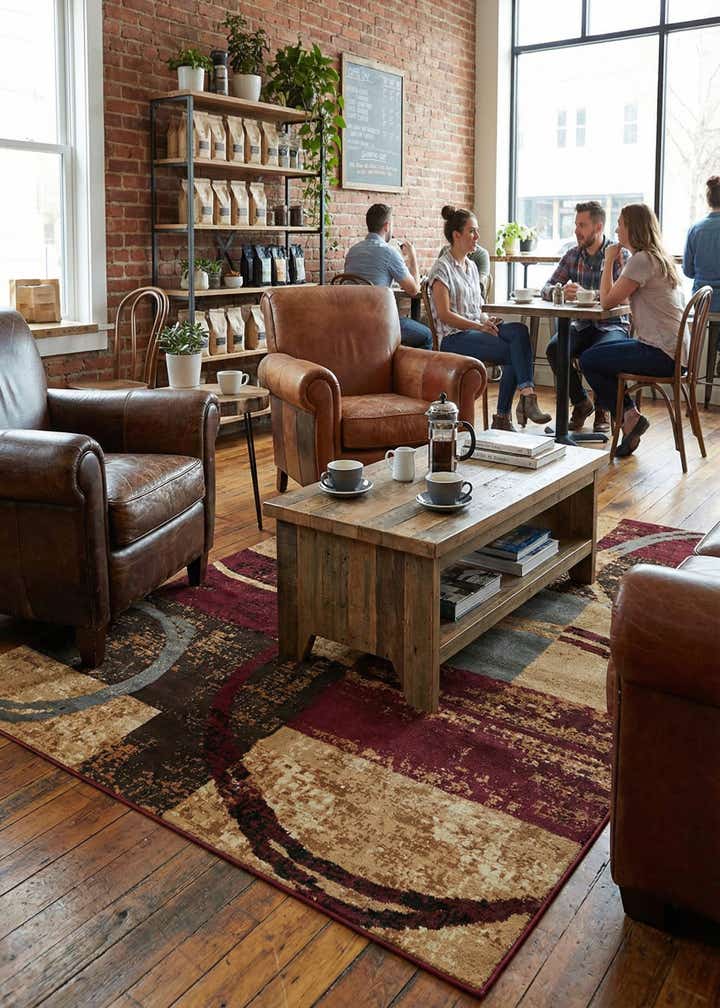 7' x 10' Coffee Shop Rug